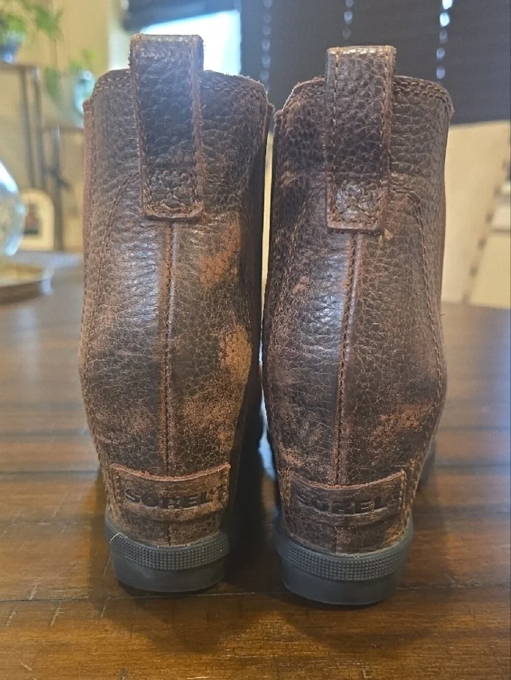 Sorel Womens Wedge Boot Brown 6.5